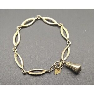 Sarah Coventry Delightful Gold Tone Link Bracelet Vintage 1964 Teardrop Bead